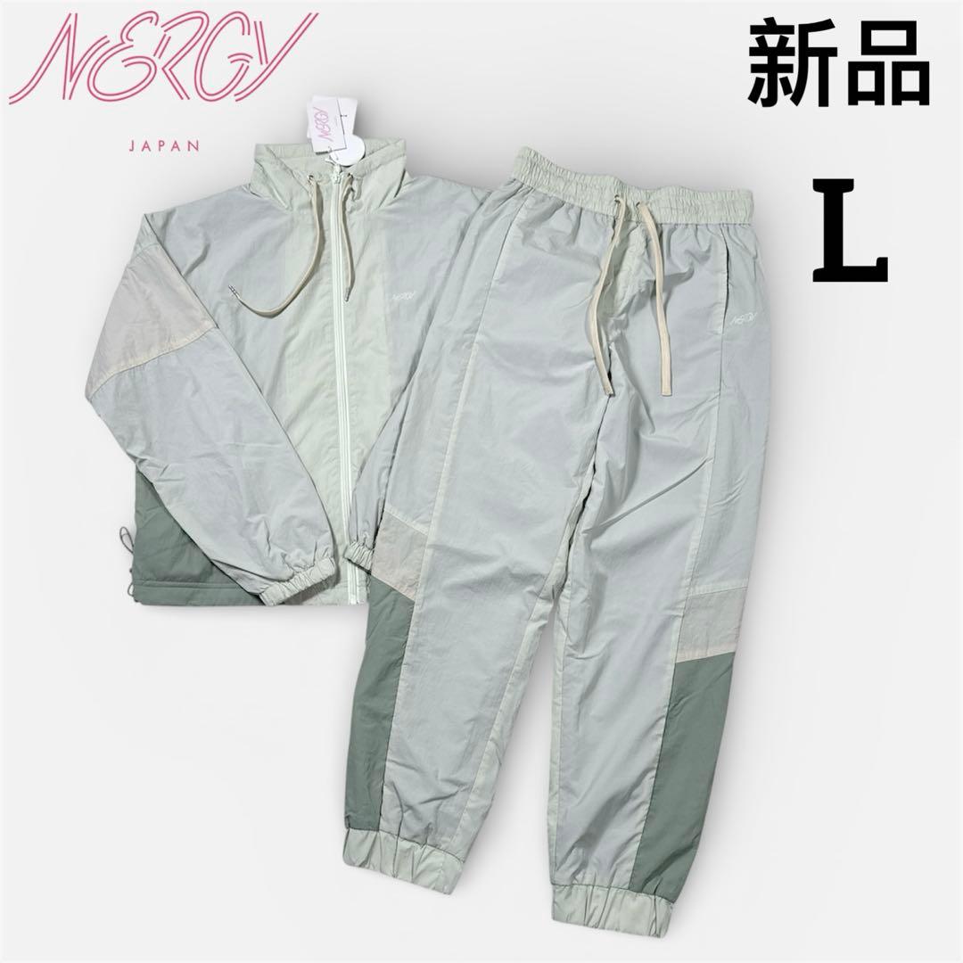 NERGY JAPAN ウィンドブレーカー 上下セット　裏トリコット ヨガ L