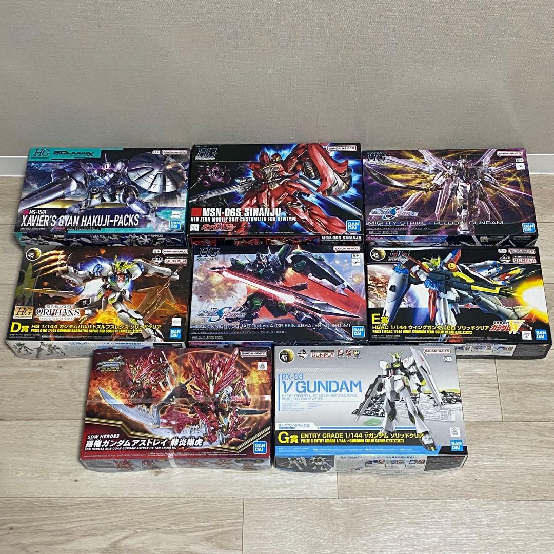 【まとめ】ガンプラ 8点セット（マイティーストライクフリーダム一番くじ景品 他）