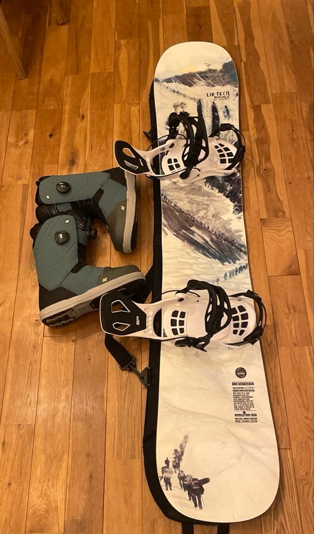 スノーボード5点セット154cm 27.5cm Lib tech. SP. K2