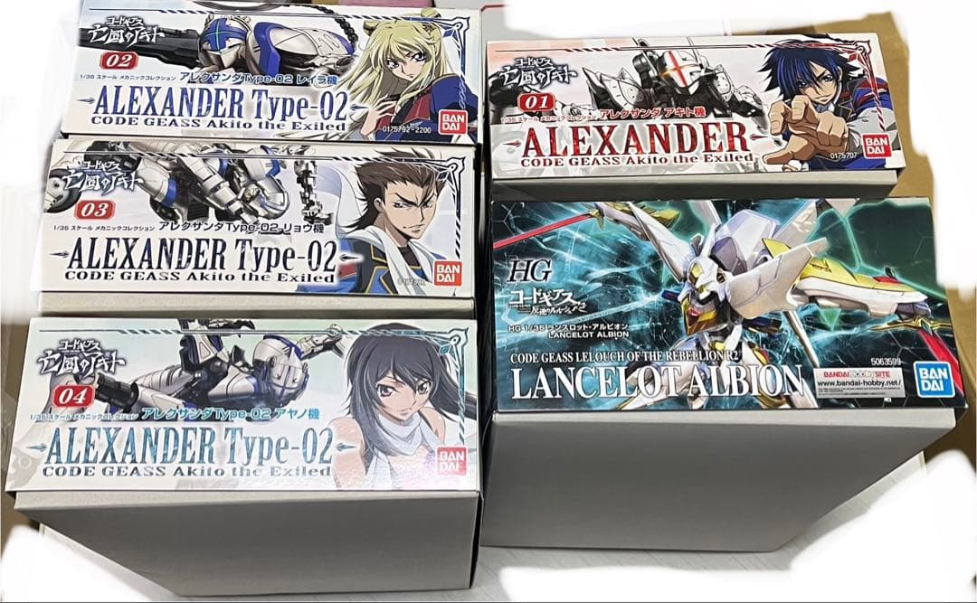 コードギアス 亡国のアキト アレクサンダ ランスロットアルビオン プラモデル