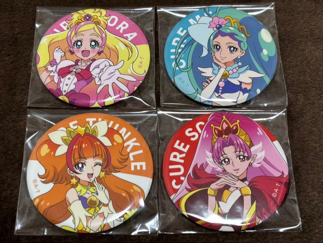 プリキュア　缶バッジ　プリティピックアップ　GO!プリンセスプリキュア