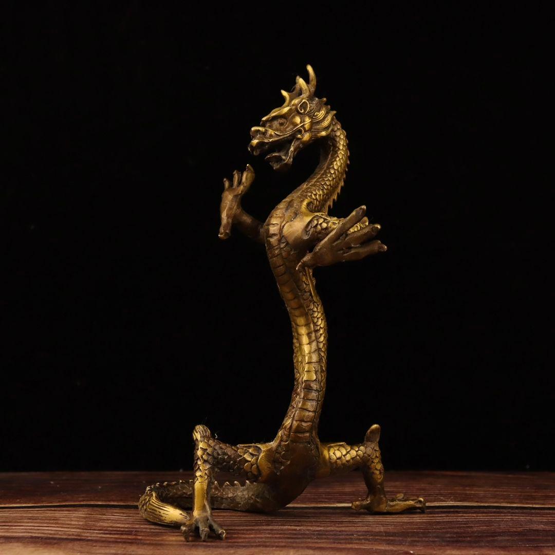 竜 五爪金竜 銅製品 装飾品 工芸品美術品 置物