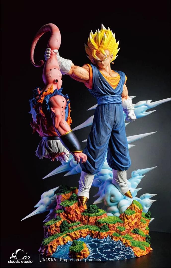 ドラゴンボール ベジータ VS 魔人ブウ 彫刻フィギュア ガレージキット