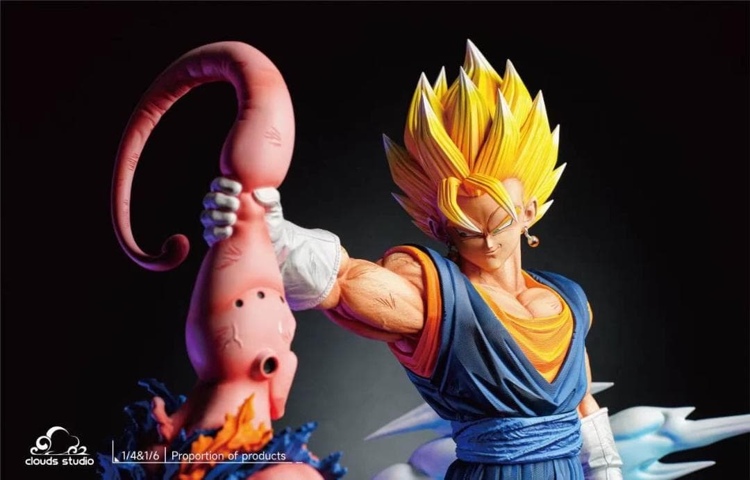 ドラゴンボール ベジータ VS 魔人ブウ 彫刻フィギュア ガレージキット