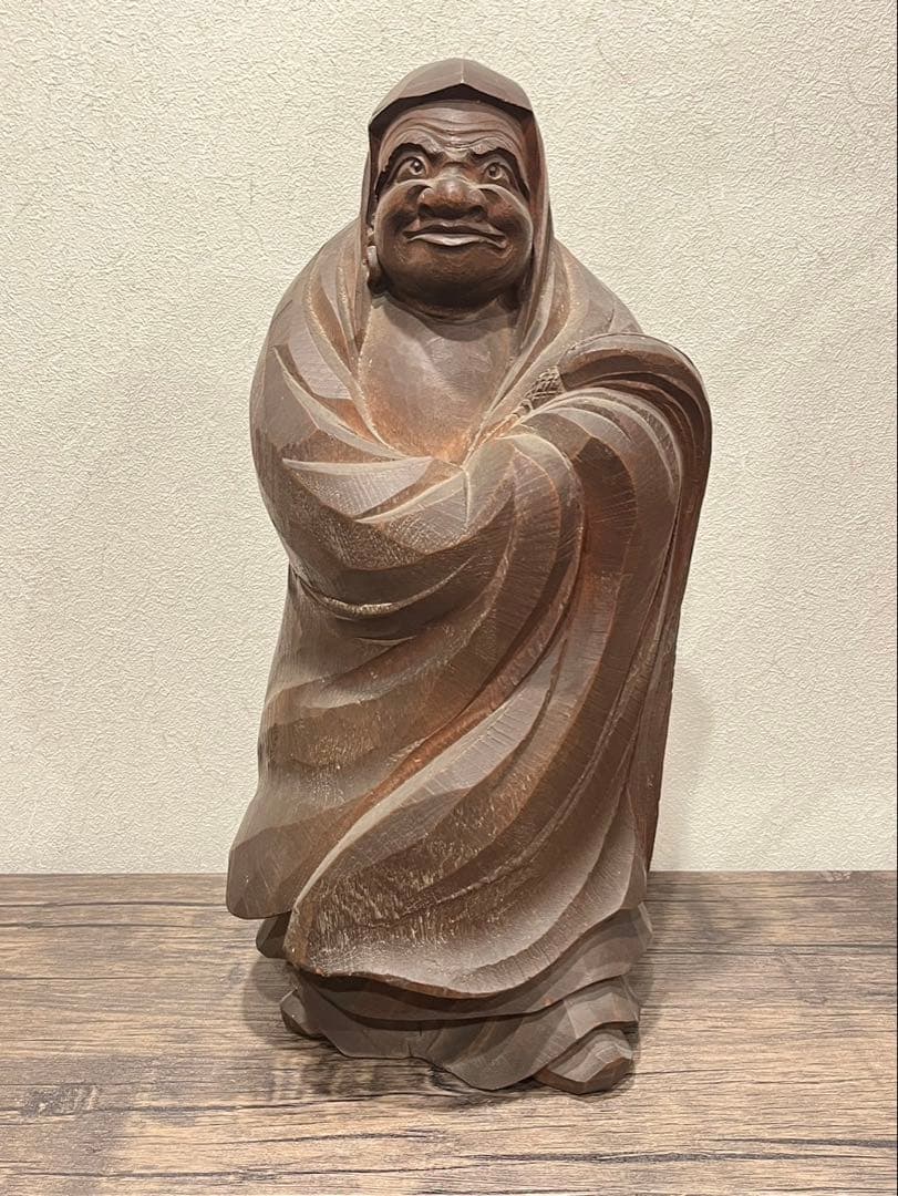 【送料込み】象山作　彫刻　美術品　芸術品　木工彫刻　縁起物