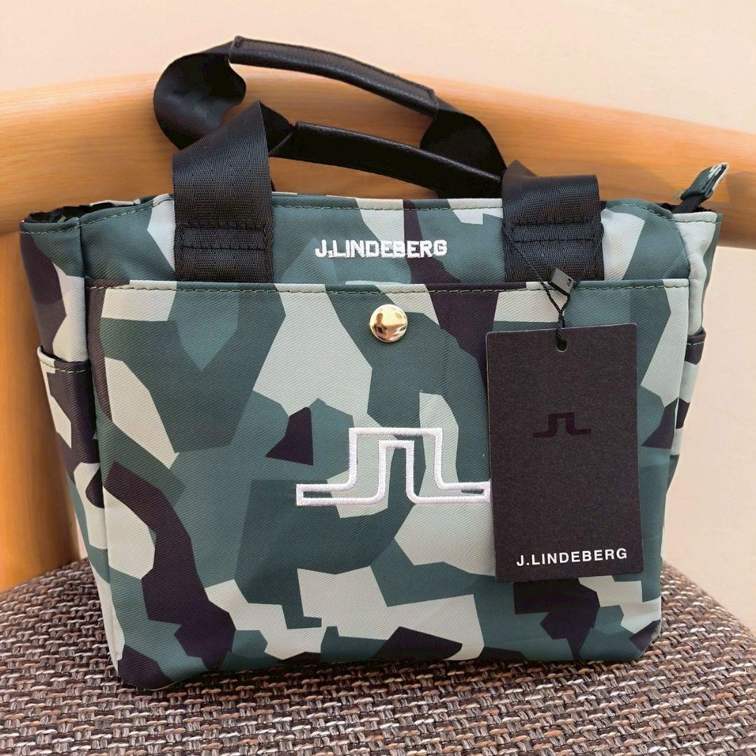 新品　J.LINDEBERG　ゴルフ　カートバッグ　ラウンドバッグ　カーキ