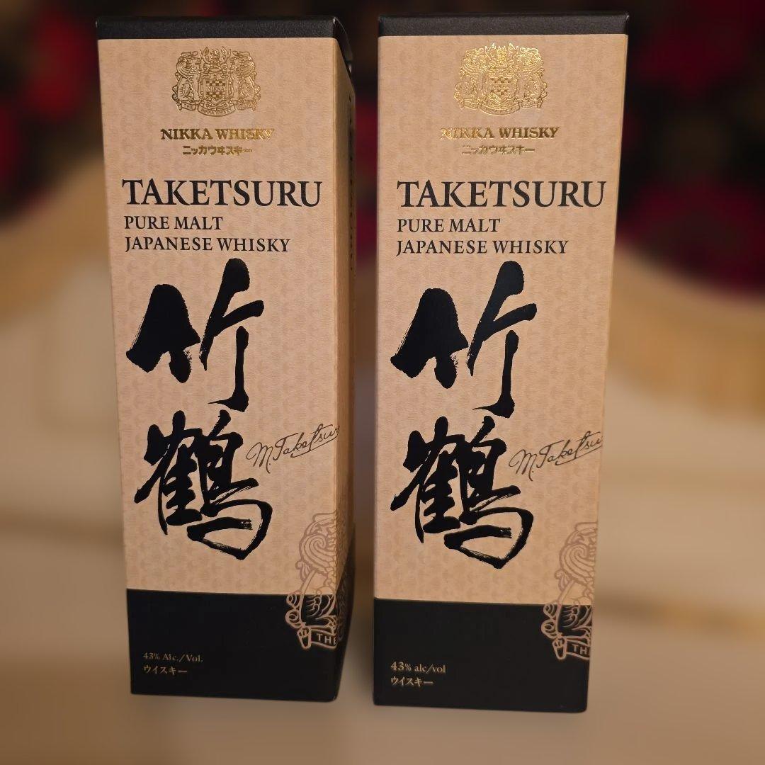 (入手困難) [ NIKKA ] 竹鶴 PURE MALT <新品商品> 2本