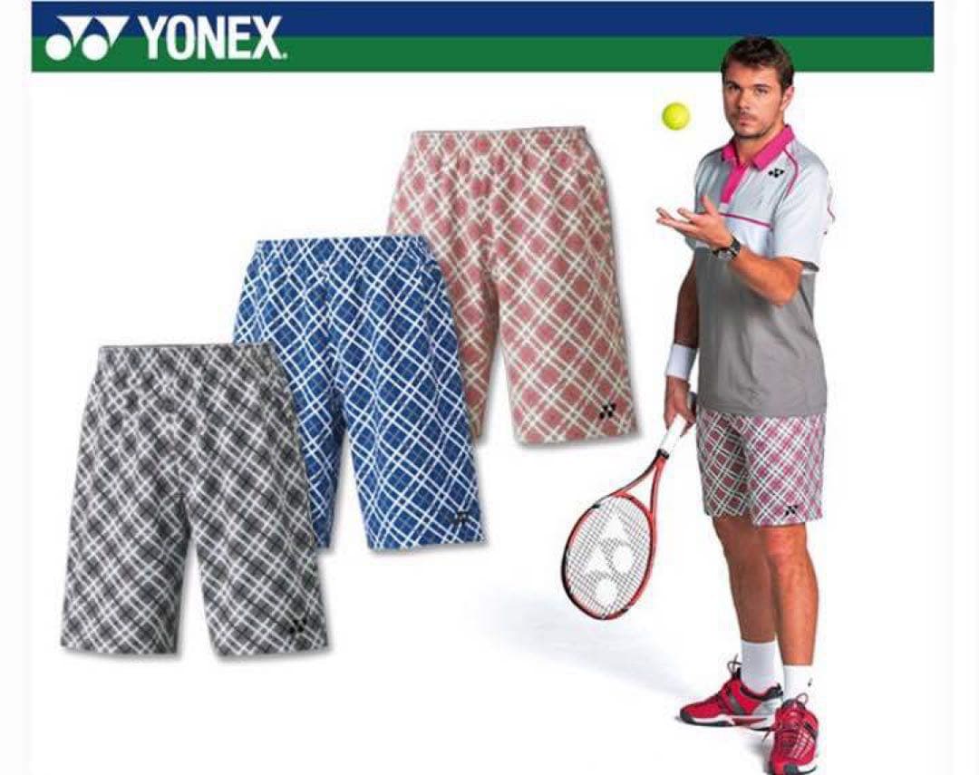 希少YONEX 新品・タグ付きハーフパンツ ワウリンカ選手着用モデル