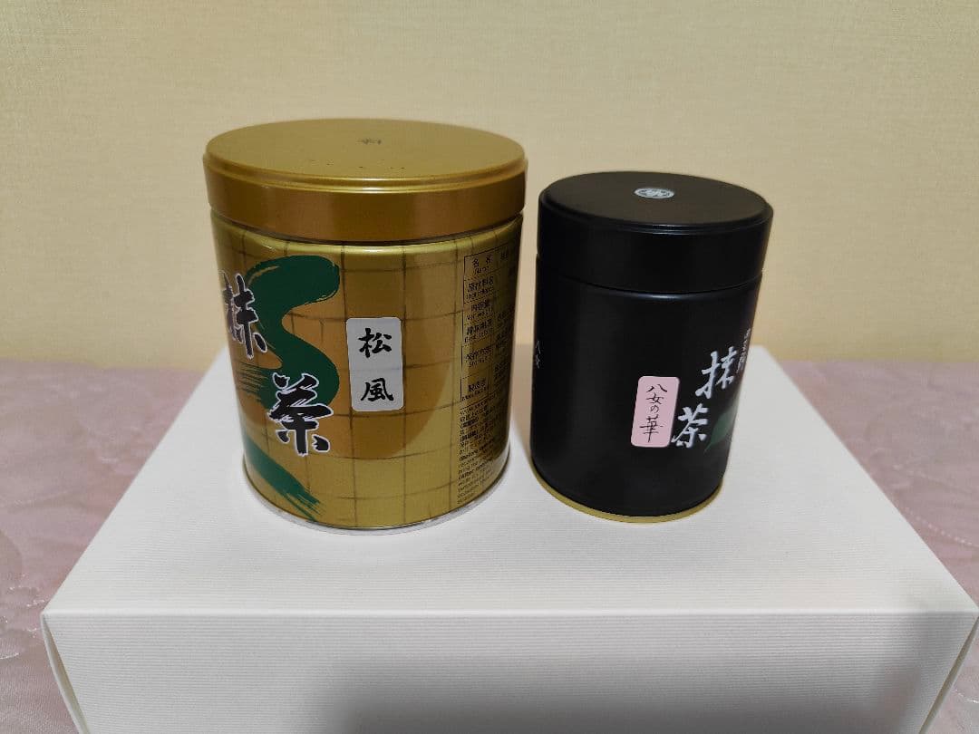 星野抹茶八女の華100gと山政抹茶松風300gセット
