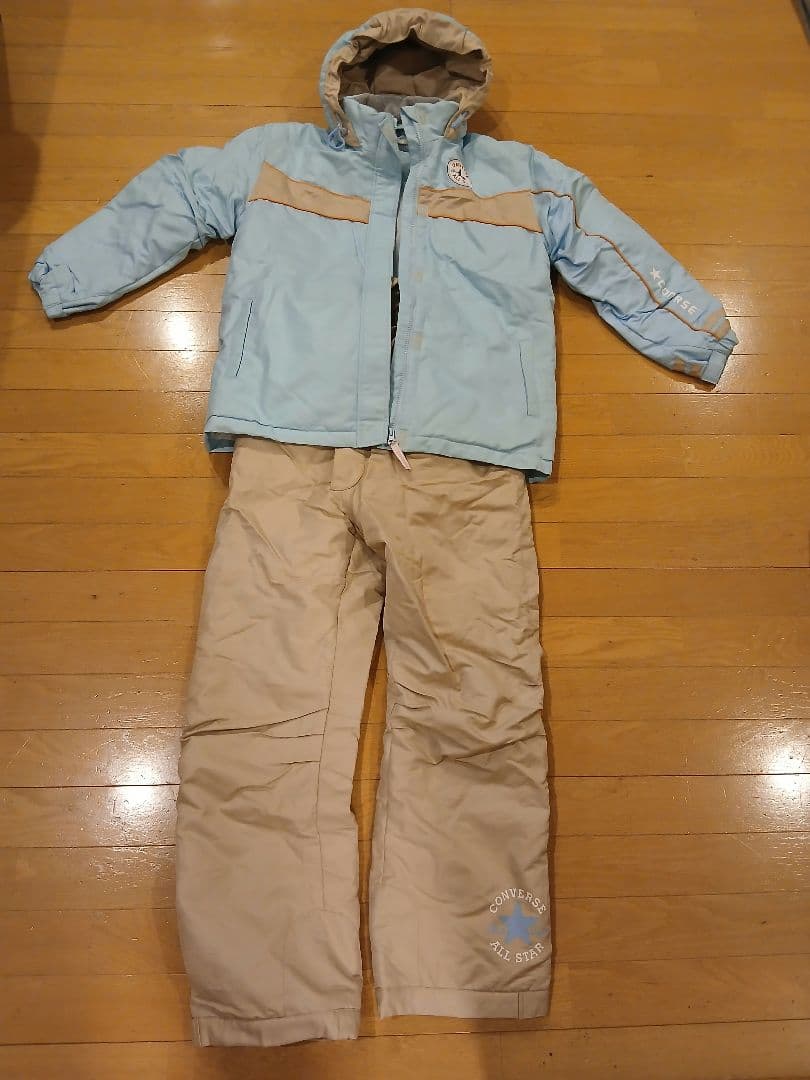 スキーウェア2着160cm 、ゴーグル&耳あて付き