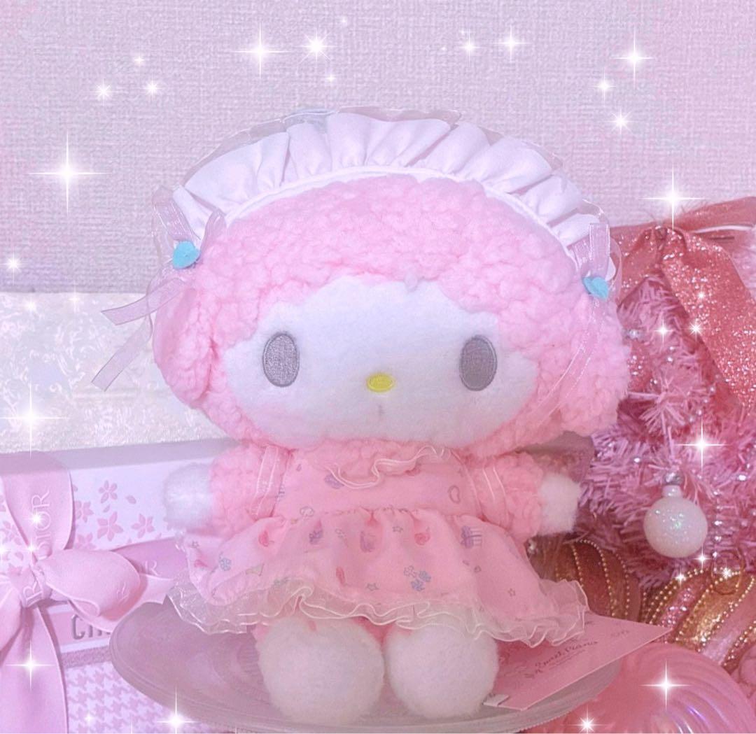 希少♡激レア♡昭和レトロ♡サンリオ♡当時物♡ピアノちゃん♡ぬいぐるみ♡ピンク♡