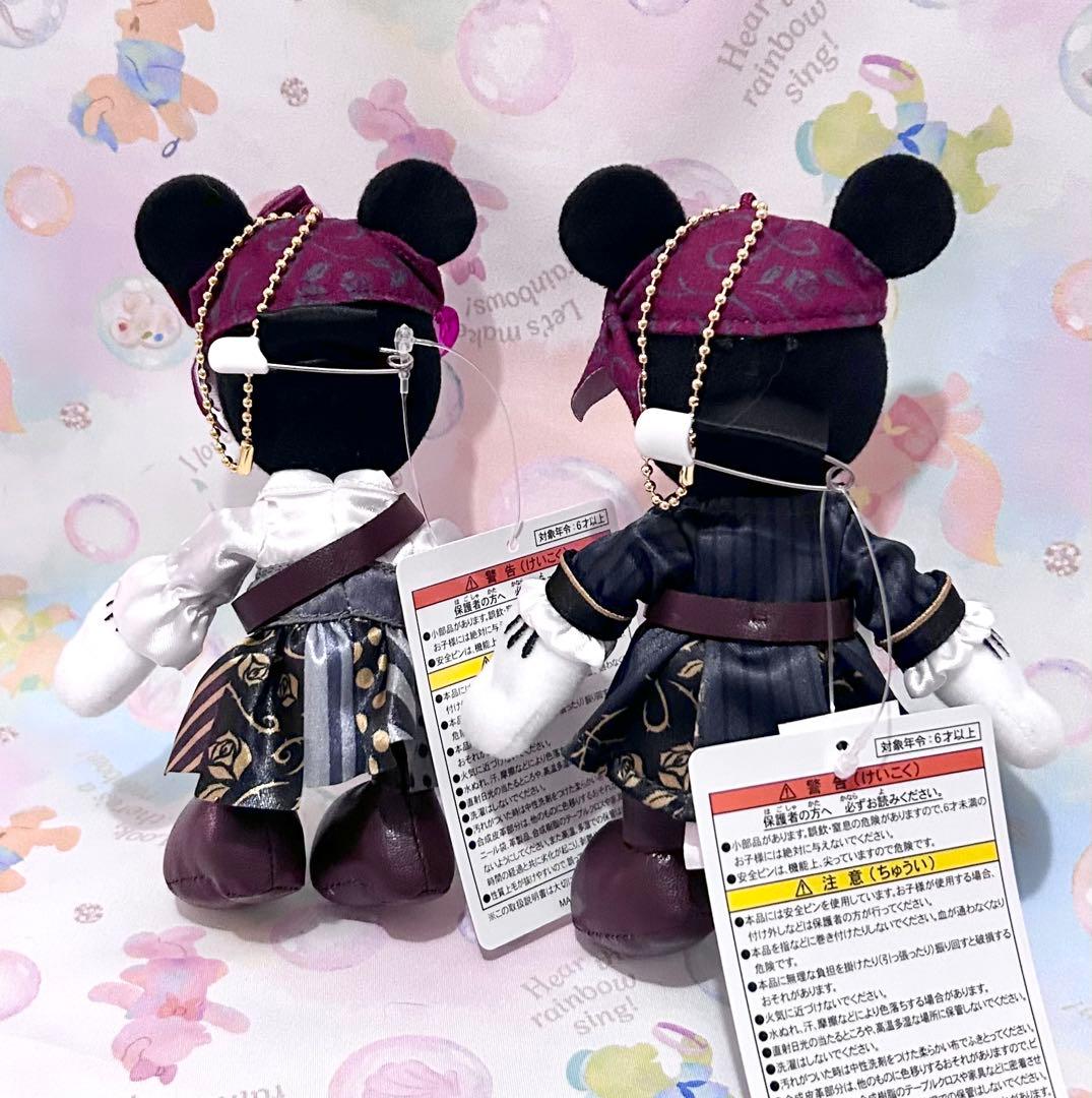 厳選☆ Disneyパイレーツオブカリビアン　ミッキー　ミニー　ぬいぐるみバッジ