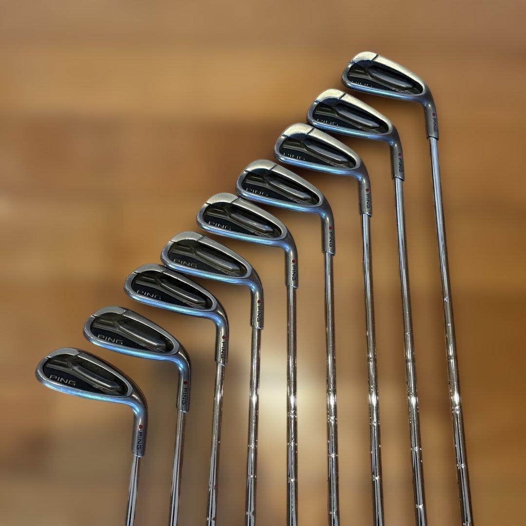 名器 PING G25 アイアン 5〜L 9本 赤 レッド CFS スチール S