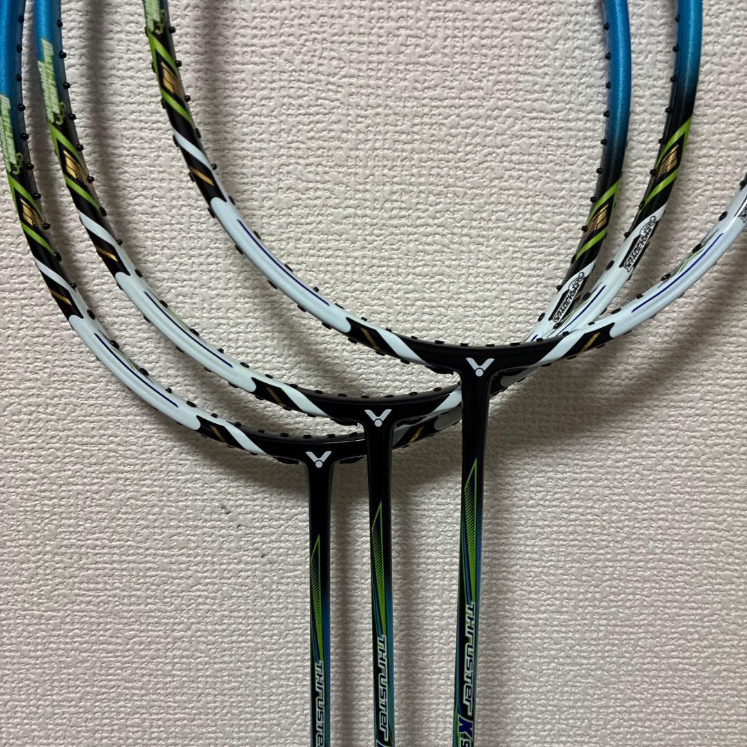 VICTOR スラスターK9000 バドミントンラケット 3本セット 4U