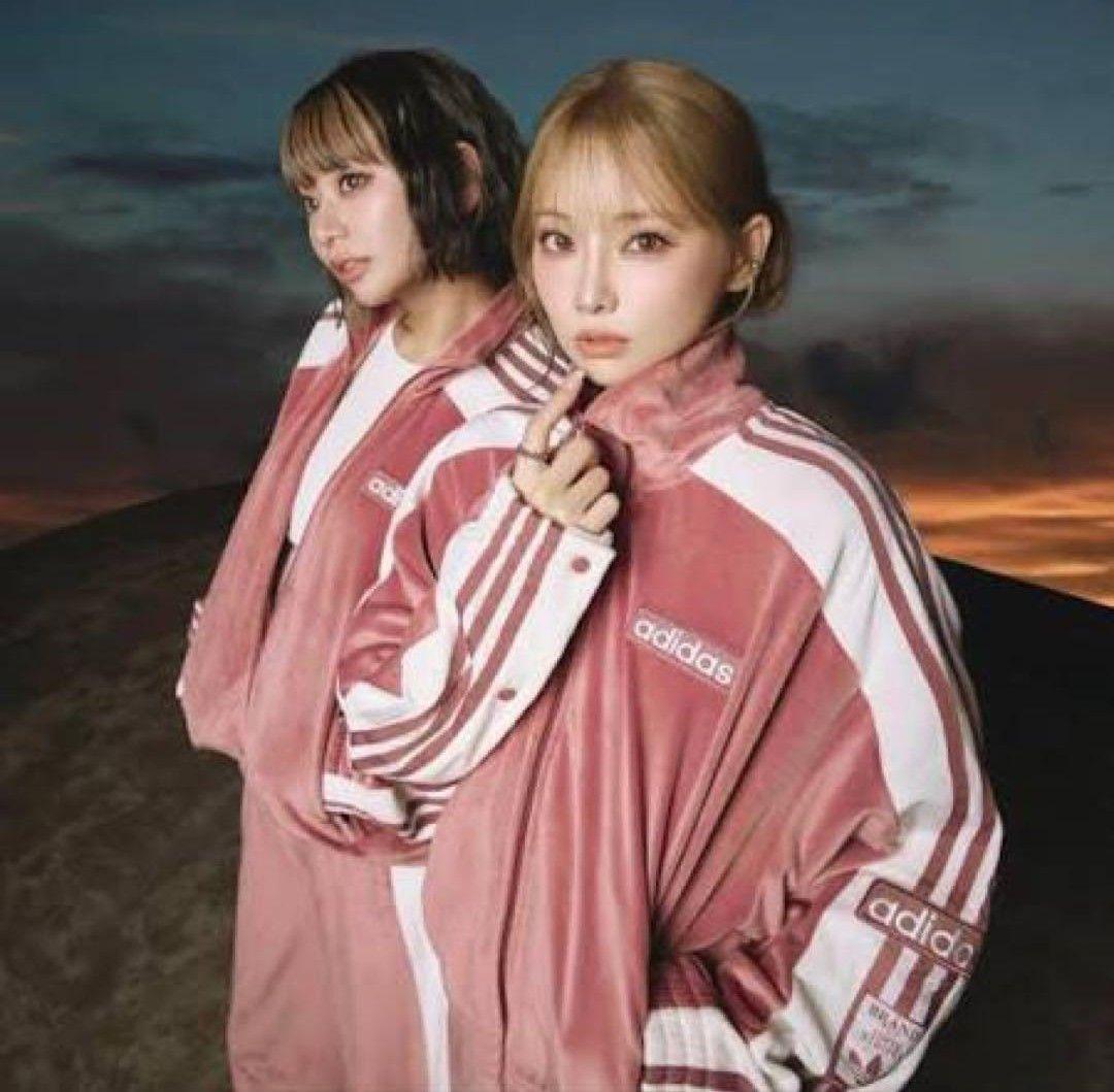 adidas W ADIBREAK VELOUR TT　ピンク　トップスのみ