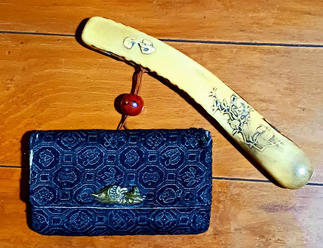 時代物 煙管筒 煙草入れ 喫煙用具 工芸品