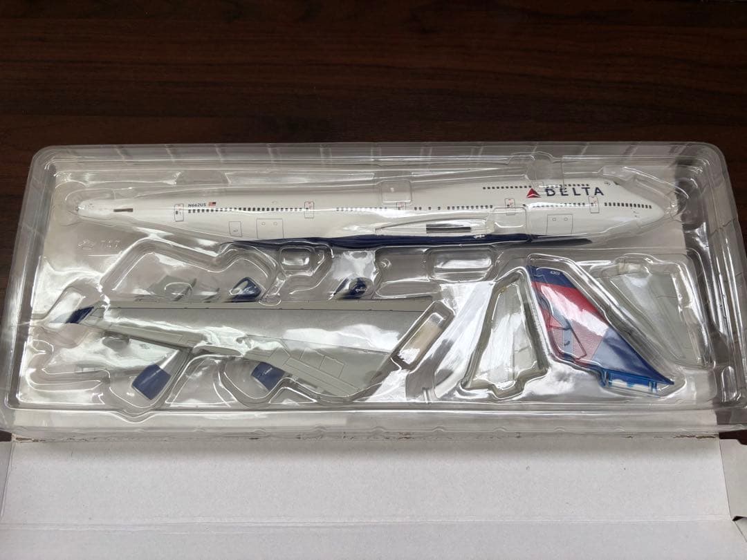 デルタ航空　モデルプレーン　747-400 THANK YOU