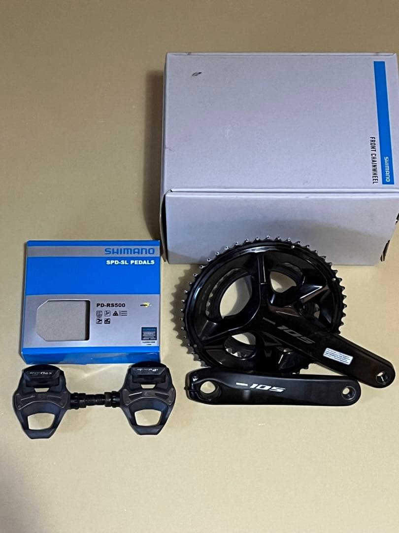 4iiii パワーメーター付きシマノ105 12s170mmクランク　ペダル付き