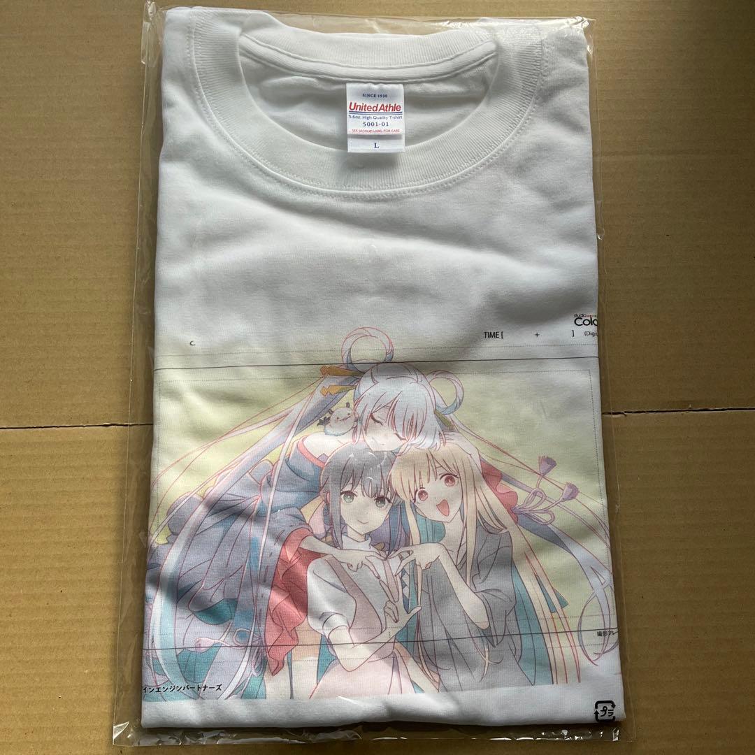 超かぐや姫！ ラフ原画Tシャツ Lサイズ　酒寄彩葉　かぐや　月見ヤチヨ