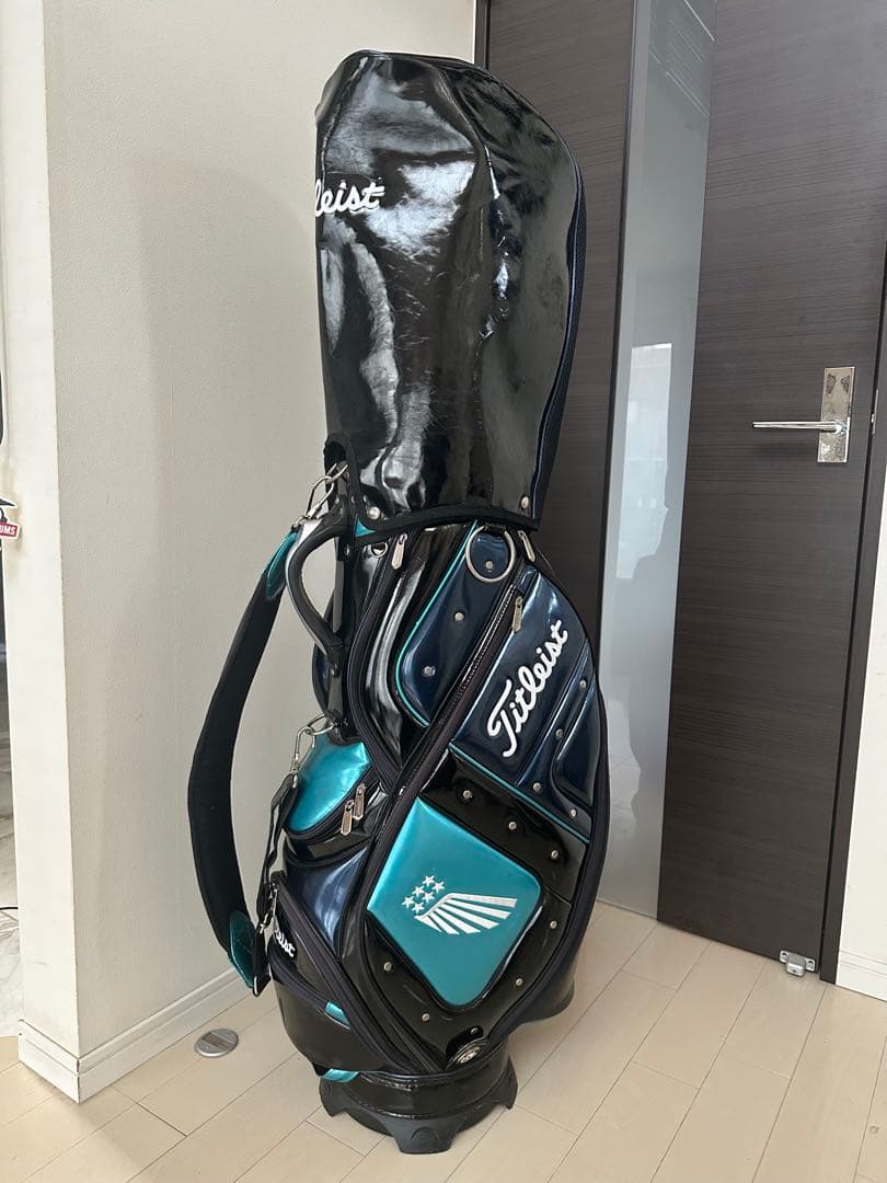 Titleist キャディバッグ ブラック/ターコイズ