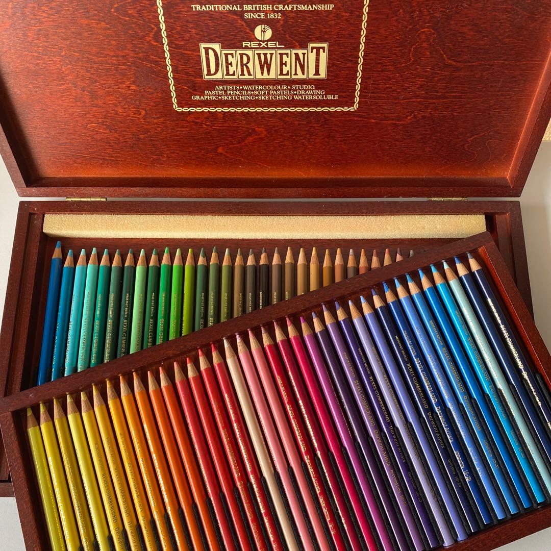 DERWENT ダーヴェント色鉛筆ARTISTS木箱入72色