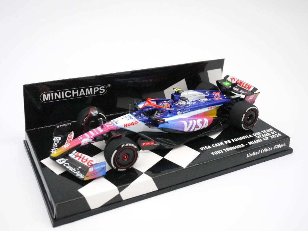 1/43 ビザキャッシュアップ RB VCARB 01 マイアミGP 角田裕毅