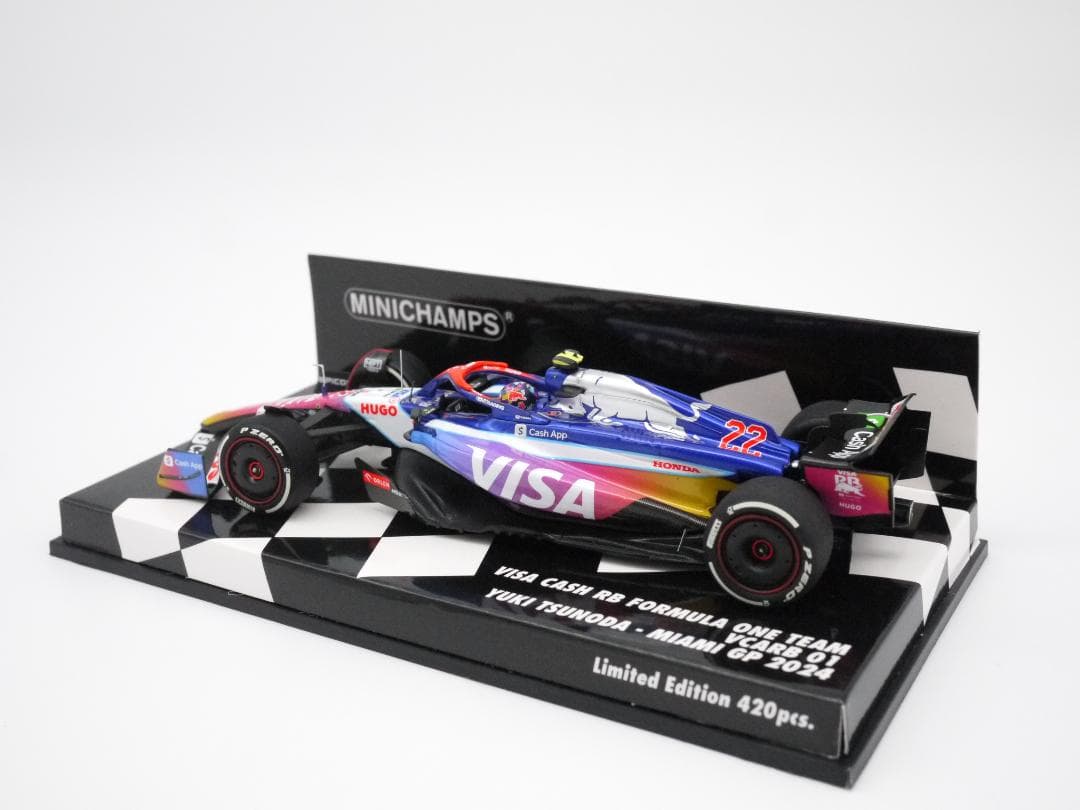 1/43 ビザキャッシュアップ RB VCARB 01 マイアミGP 角田裕毅