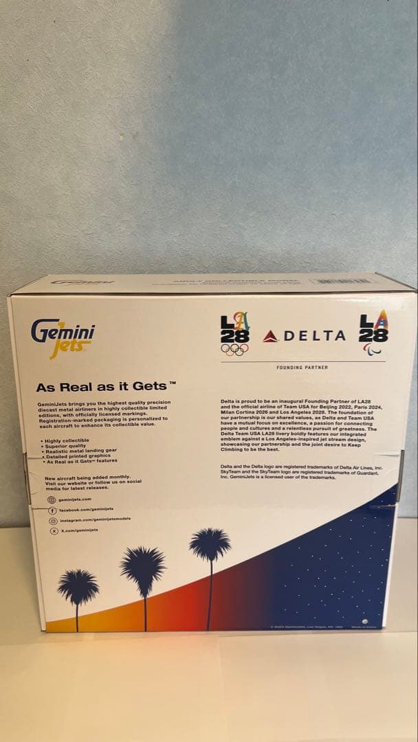 あゆ　Gemini jets 1/200 デルタ航空LA28記念モデル