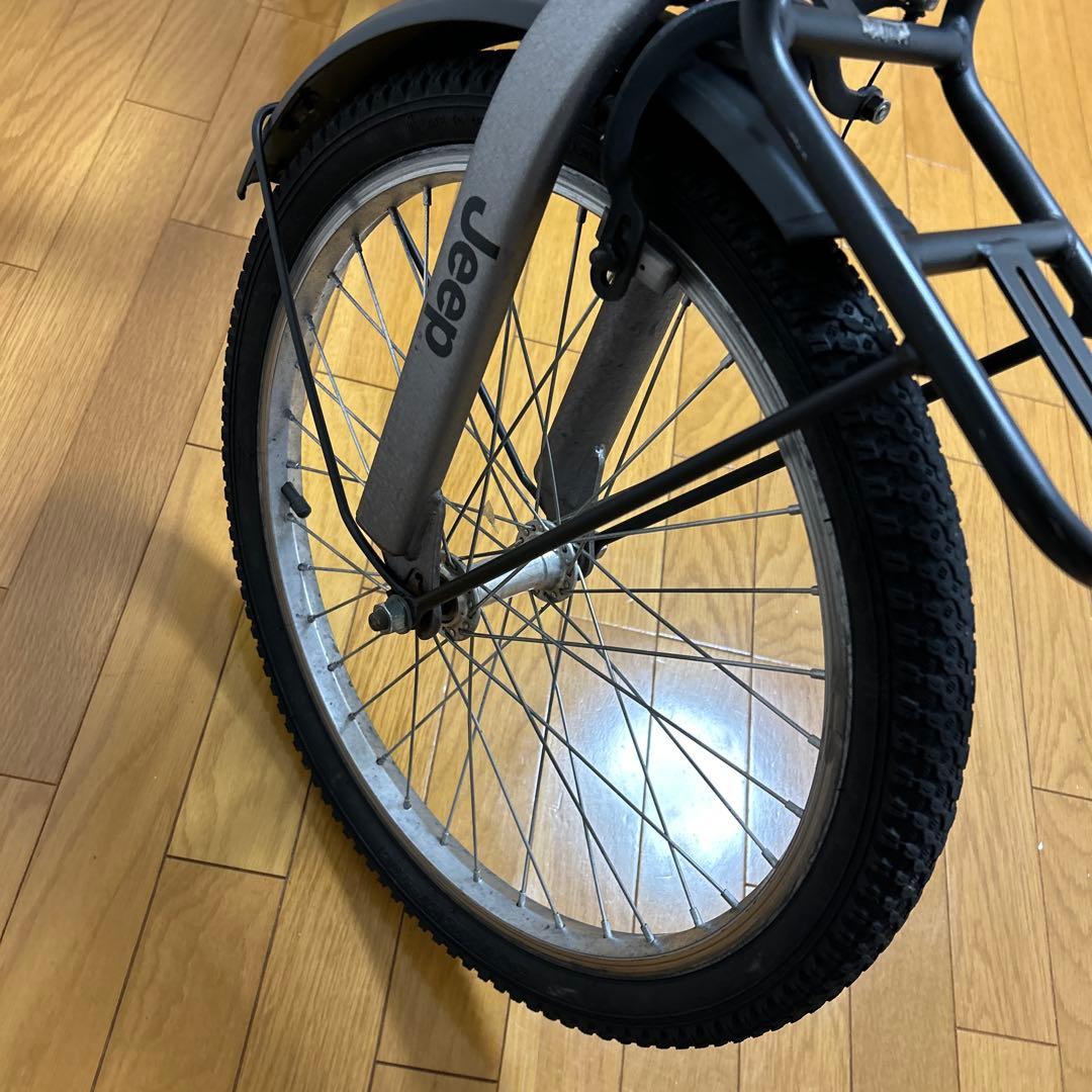 Jeep 折りたたみ自転車 7段変速 シルバー
