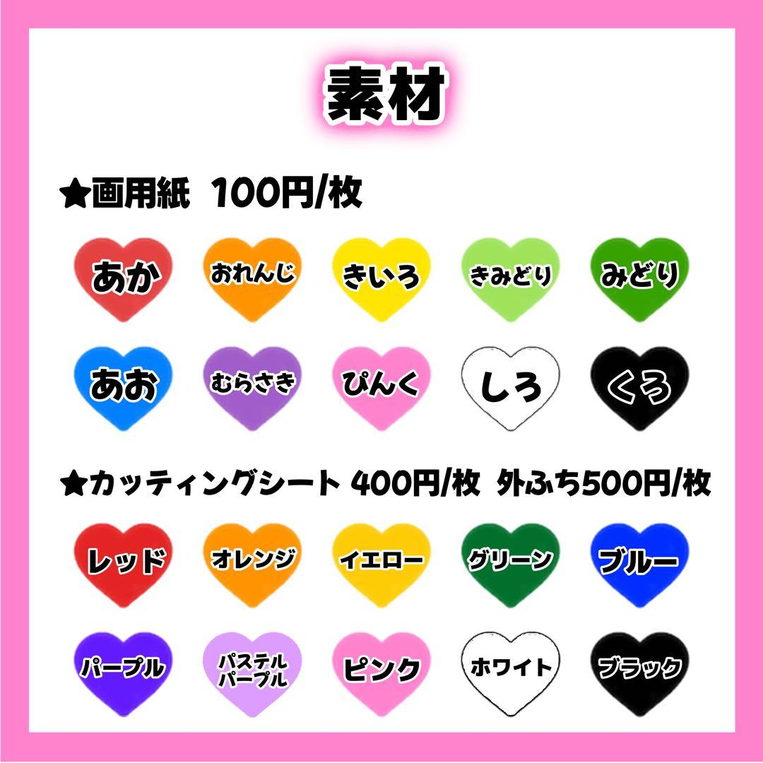 なななページ うちわ文字 オーダー