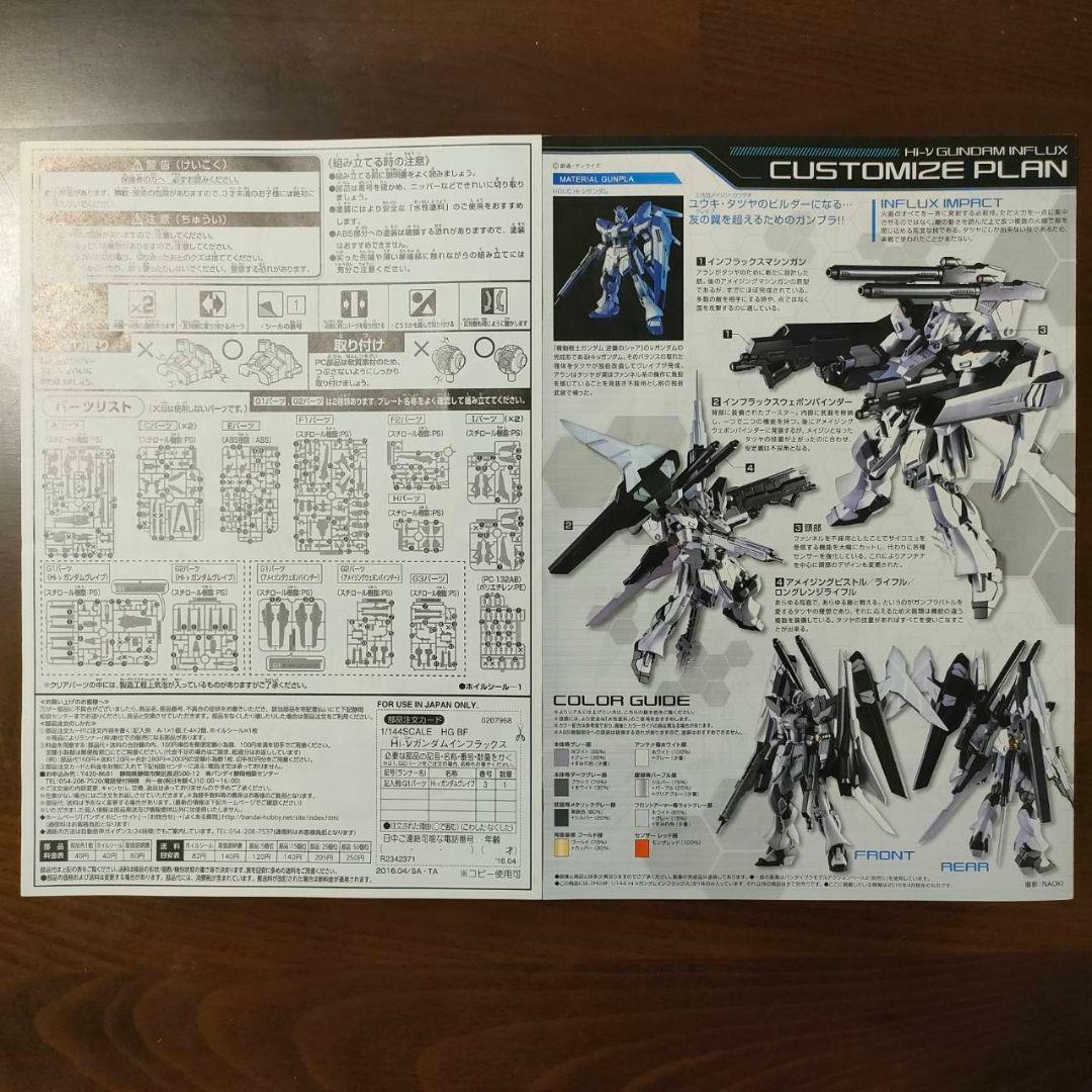 HG　Hi-νガンダムインフラックス