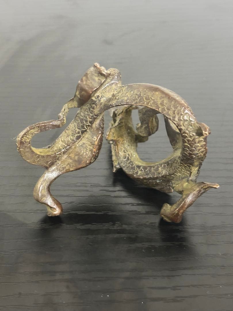 銅製品　中国　古物　龍　美術品