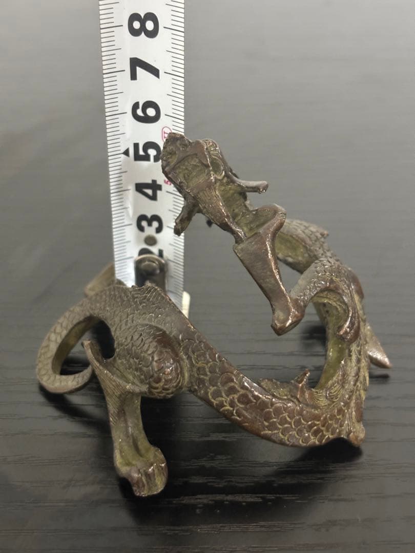 銅製品　中国　古物　龍　美術品