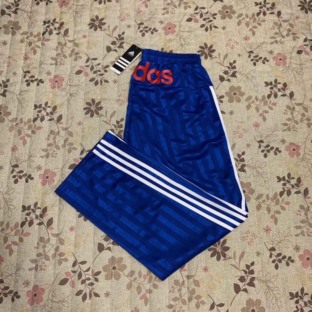 adidas アディダス ジャージ　L ブルー　新品　タグ有　バックプリント