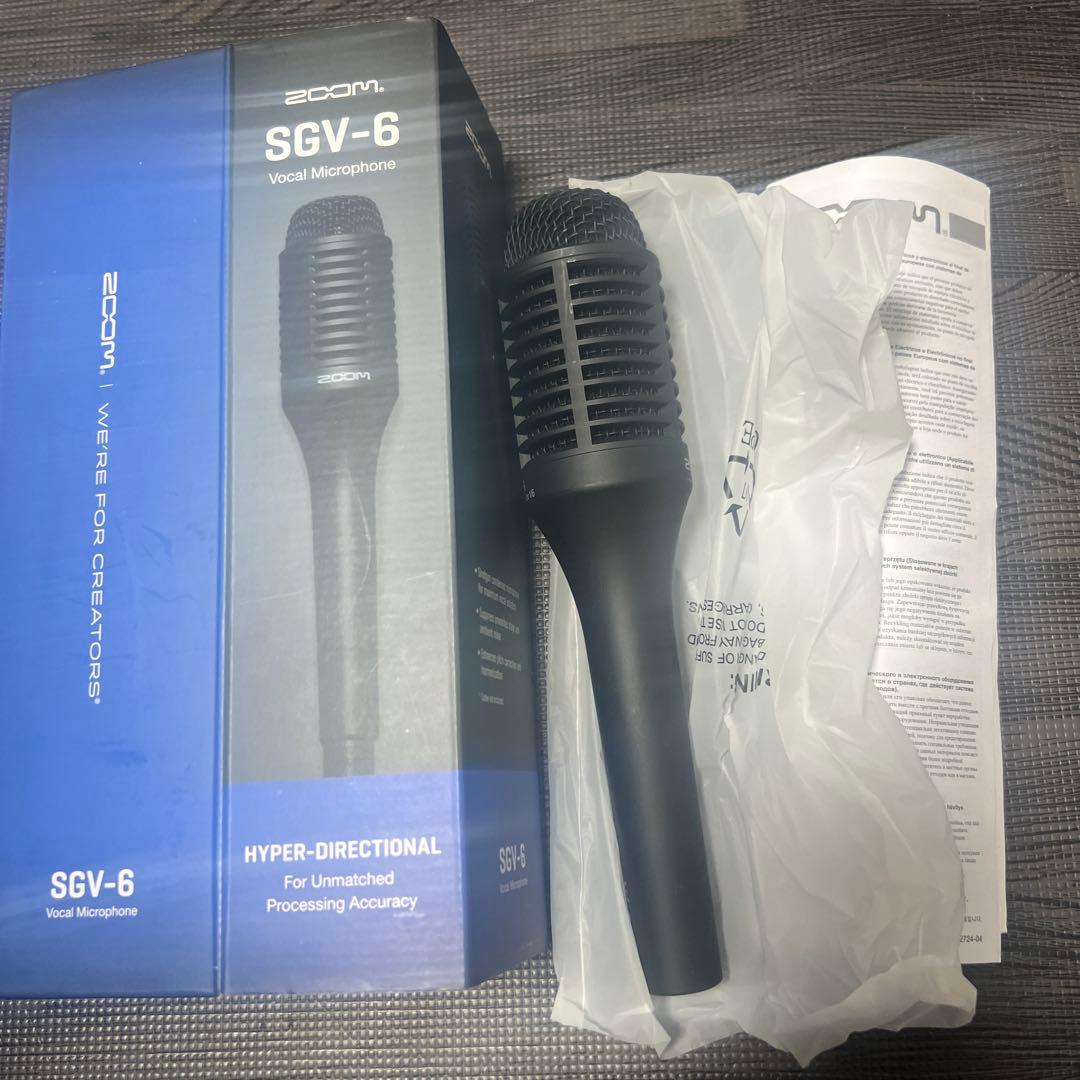 ZOOM ダイナミックマイク SGV6 ブラック 箱付き