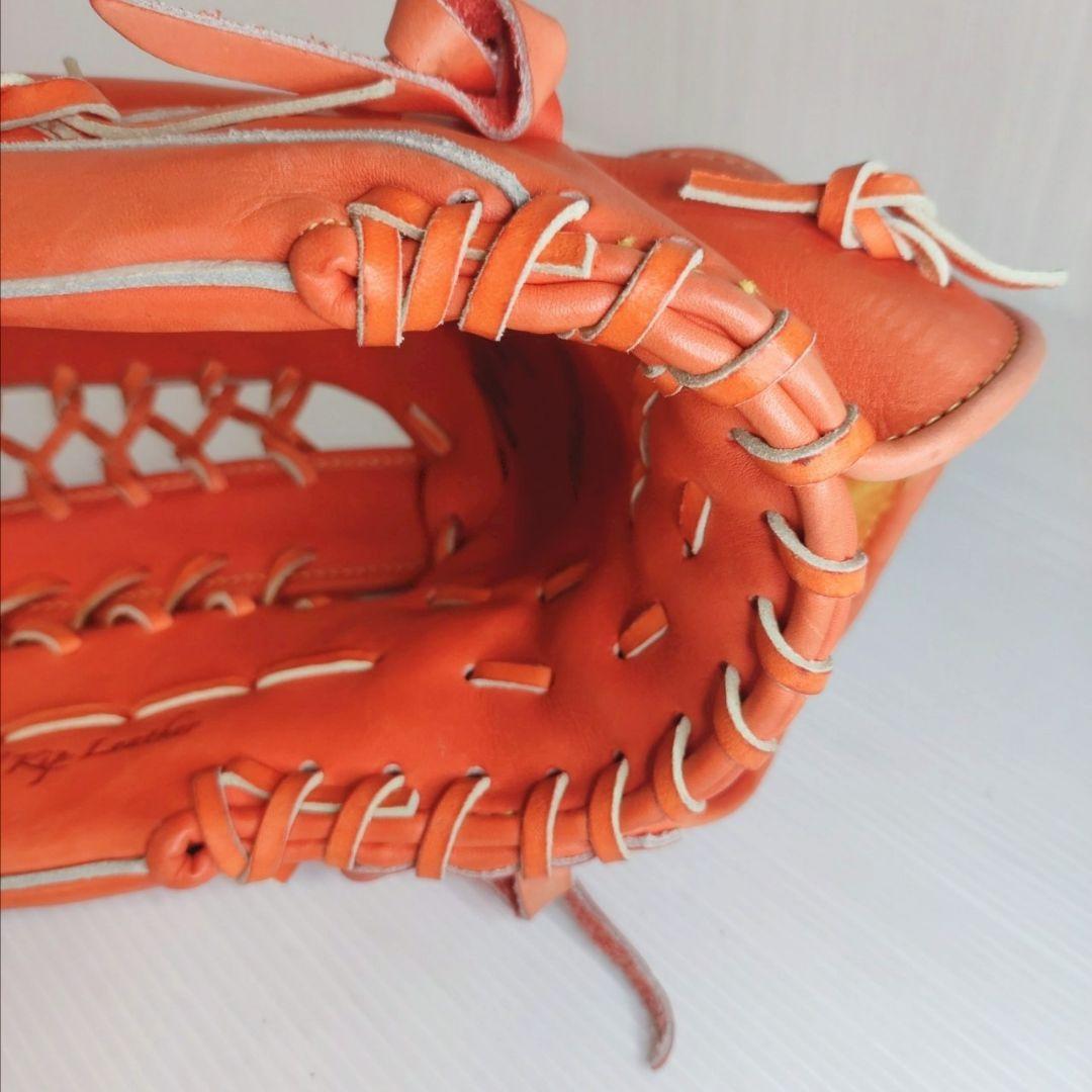 美品！ミズノプロ 硬式野球グローブ（オレンジ）