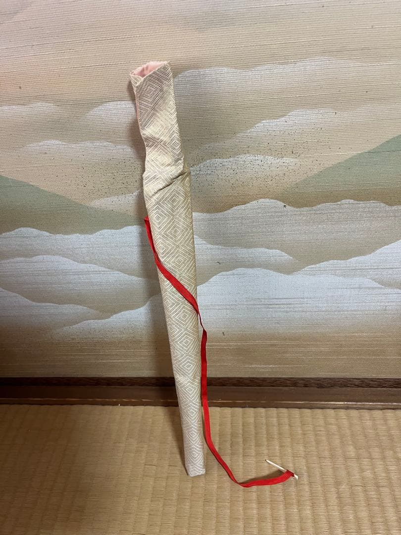 ネイビー金 桜 舞扇 51cm 袋付 Large Fan