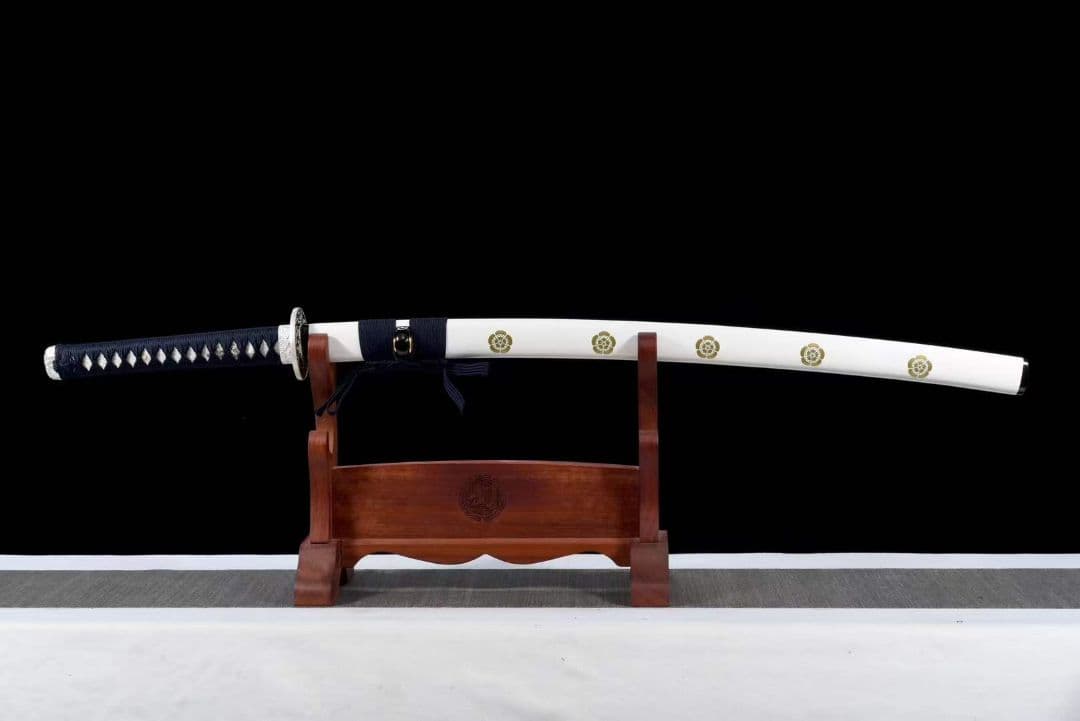 藍武士刀の炭火焼『白龍』武具　刀装具　日本刀　模造刀 居合刀
