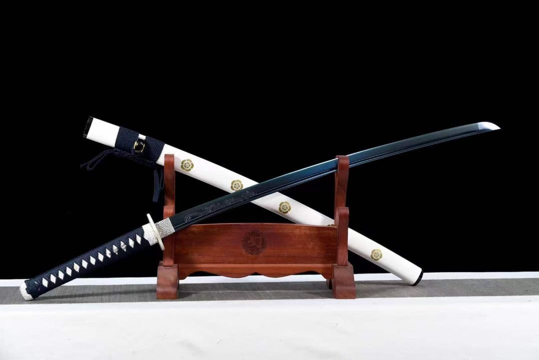 藍武士刀の炭火焼『白龍』武具　刀装具　日本刀　模造刀 居合刀