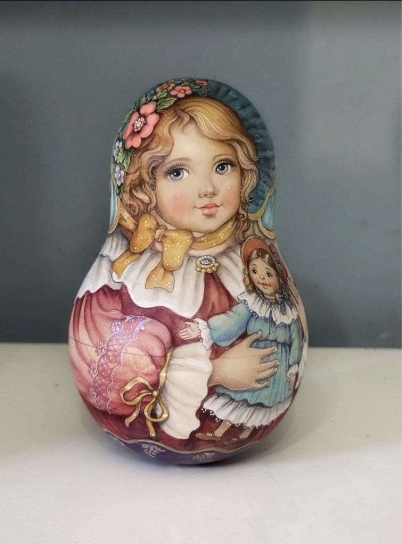 ロシア雑貨☆起き上がりこぼし♪『Doll』イリーナ作 マトリョーシカ
