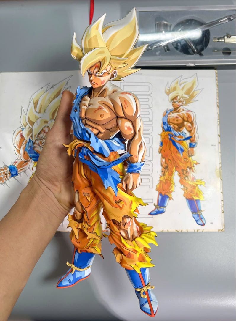 ドラゴンボールZ 伝説の超サイヤ人 孫悟空 二次元リペイント フィギュア