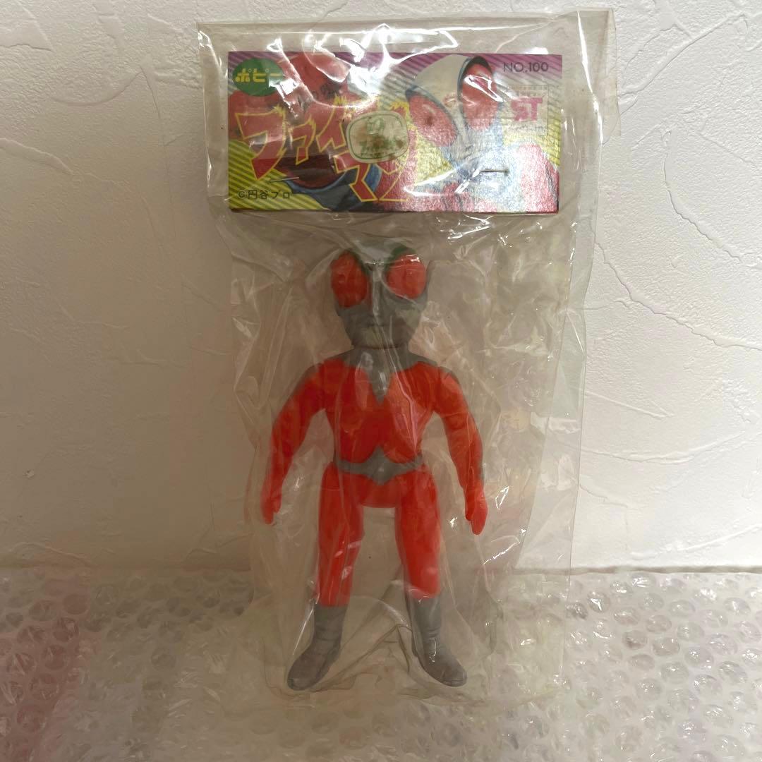 ⚠️デッドストック　炎の男　ファイヤーマン　ミドルサイズ　ソフビ　ポピー