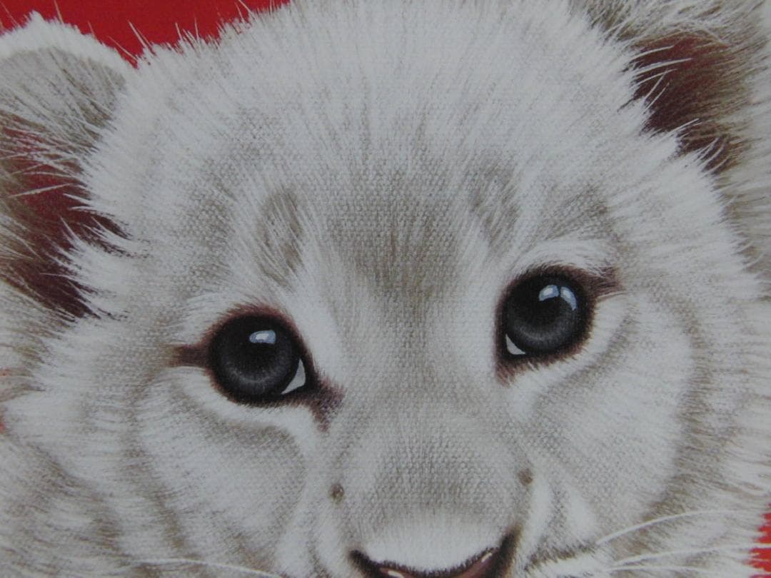 シム・シメール、【WHITE LION MOON】、希少な額装用画集より