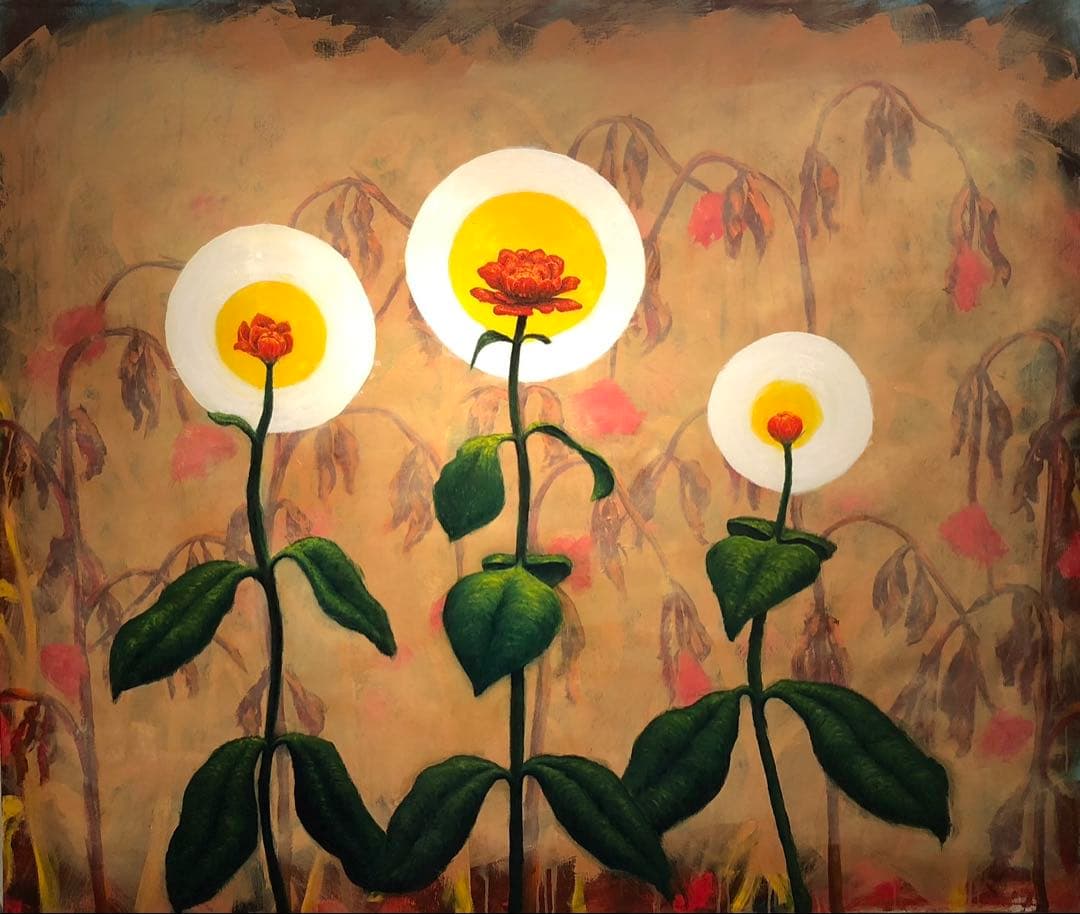 花 油彩画