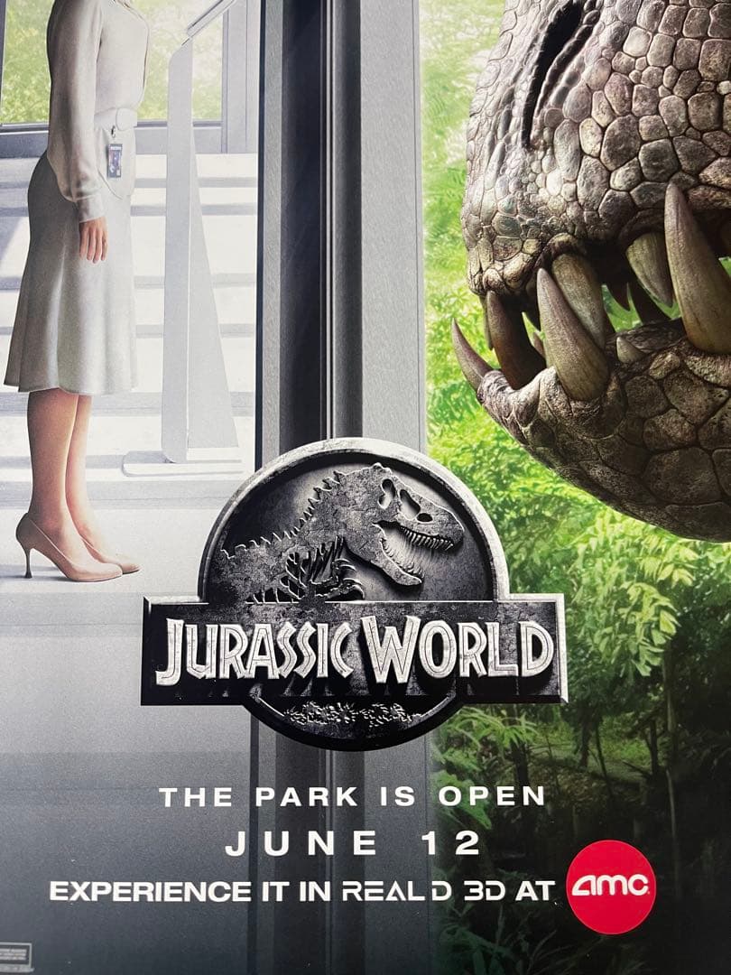 *枚数限定*映画館用片面印刷ポスターUS版:ジュラシックワールド