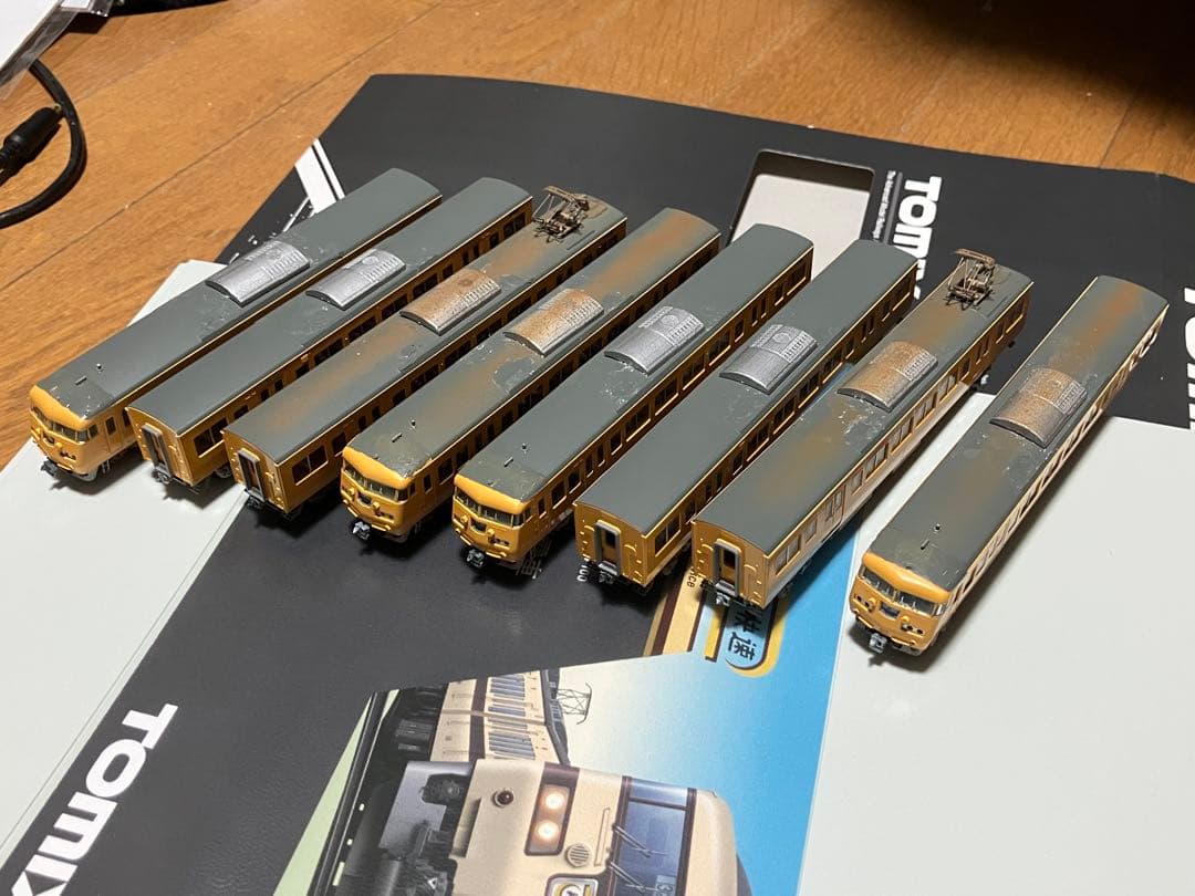加工品 TOMIX92745改 117-100系岡山地域色8両セット