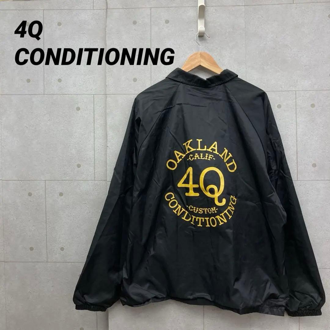 4Q CONDITIONING コーチジャケット スケボー スケーター 黒