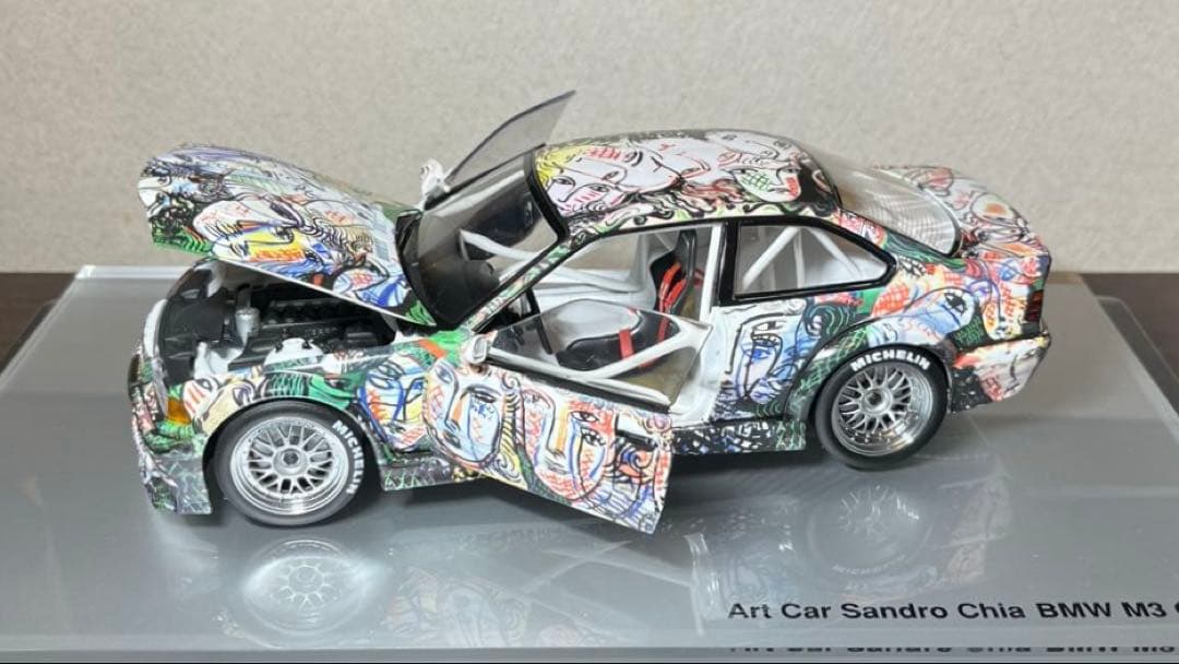 超レアモデル❗️ミニカー 1/18 ミニチャンプス  M3 アートカー