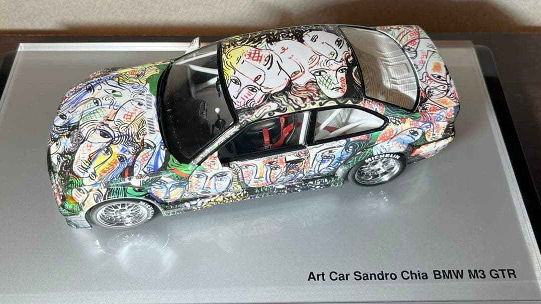 超レアモデル❗️ミニカー 1/18 ミニチャンプス  M3 アートカー