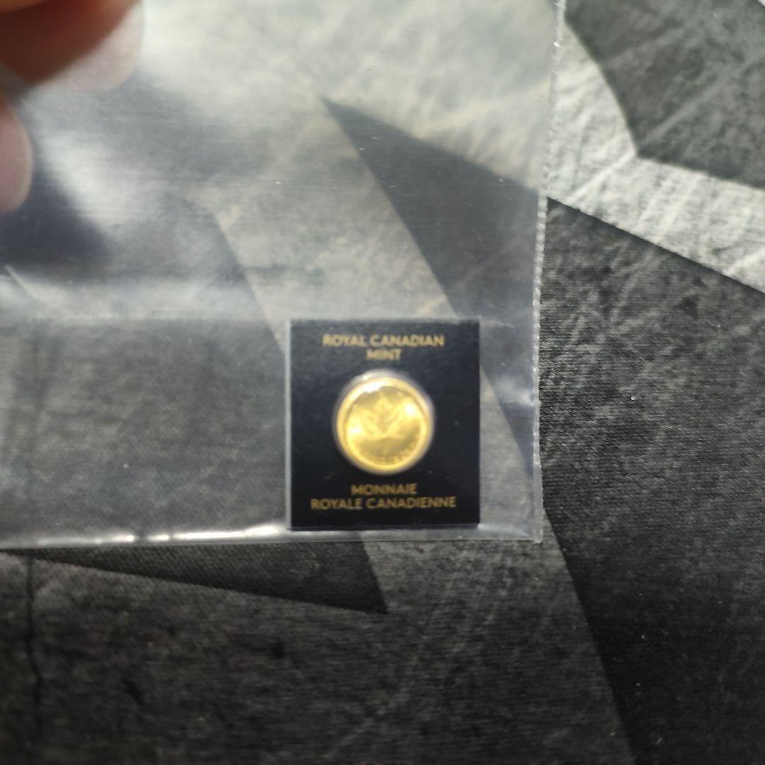 （未開封）カナダ　メイプルリーフデザイン1g金貨 2023